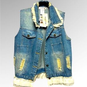 Sassybling denim vest